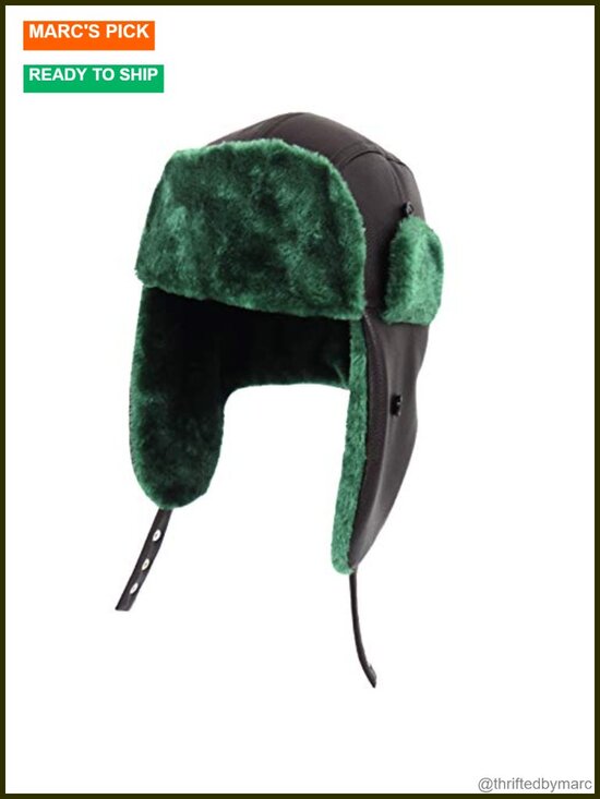 Faux Fur Trapper Hat with Ear Flaps, Windproof Waterproof Winter Ski Hat main image 6